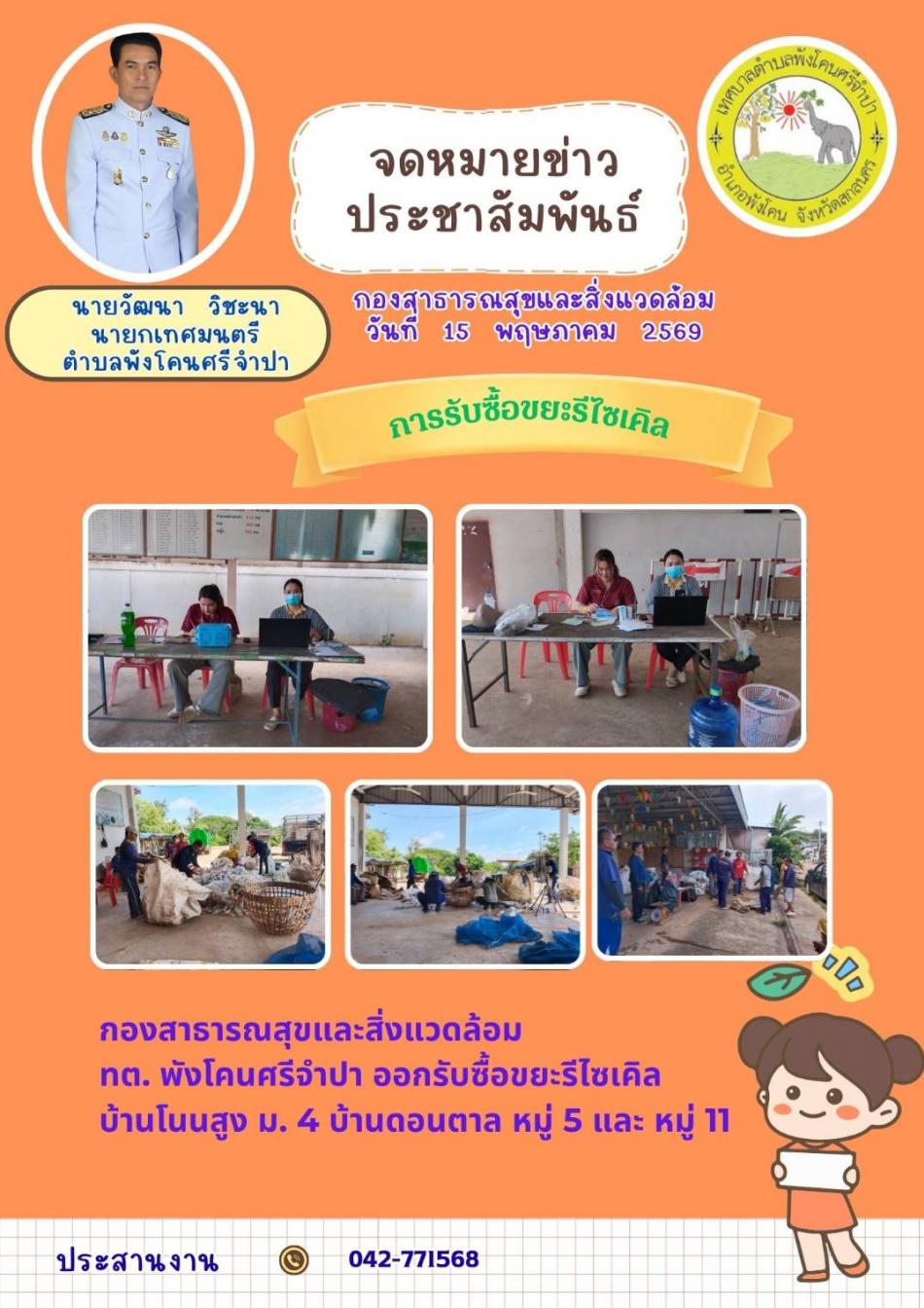 การรับซื้อขยะรีไซเคิล