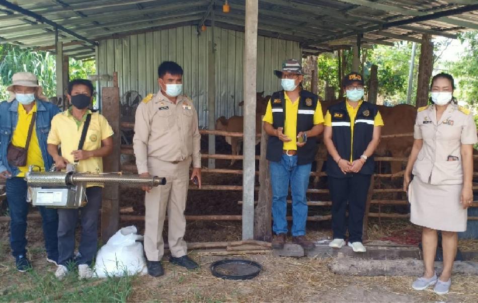 การปฎิบัติงานตามมาตราการเฝ้าระวังป้องกันและควบคุมโรคลัมปี สกิน ฯ (9 ภาพ)